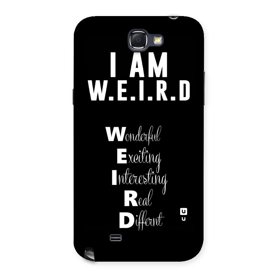 Weird Me Back Case for Galaxy Note 2
