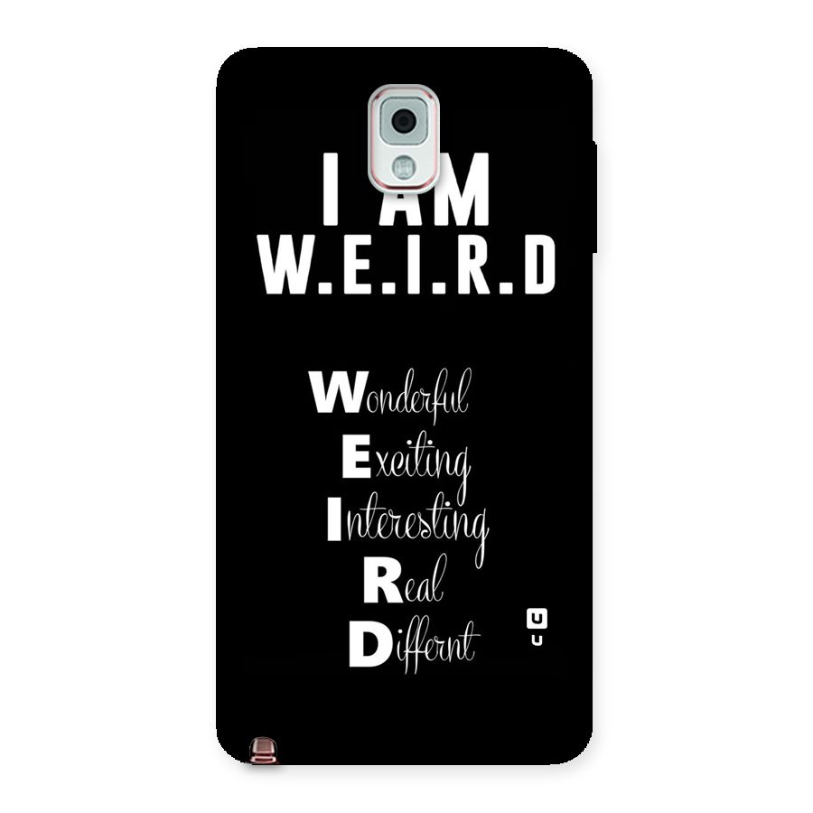 Weird Me Back Case for Galaxy Note 3