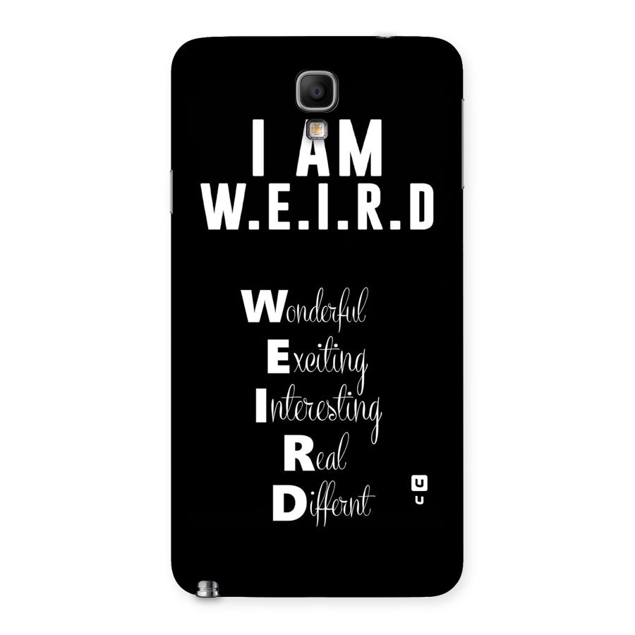 Weird Me Back Case for Galaxy Note 3 Neo