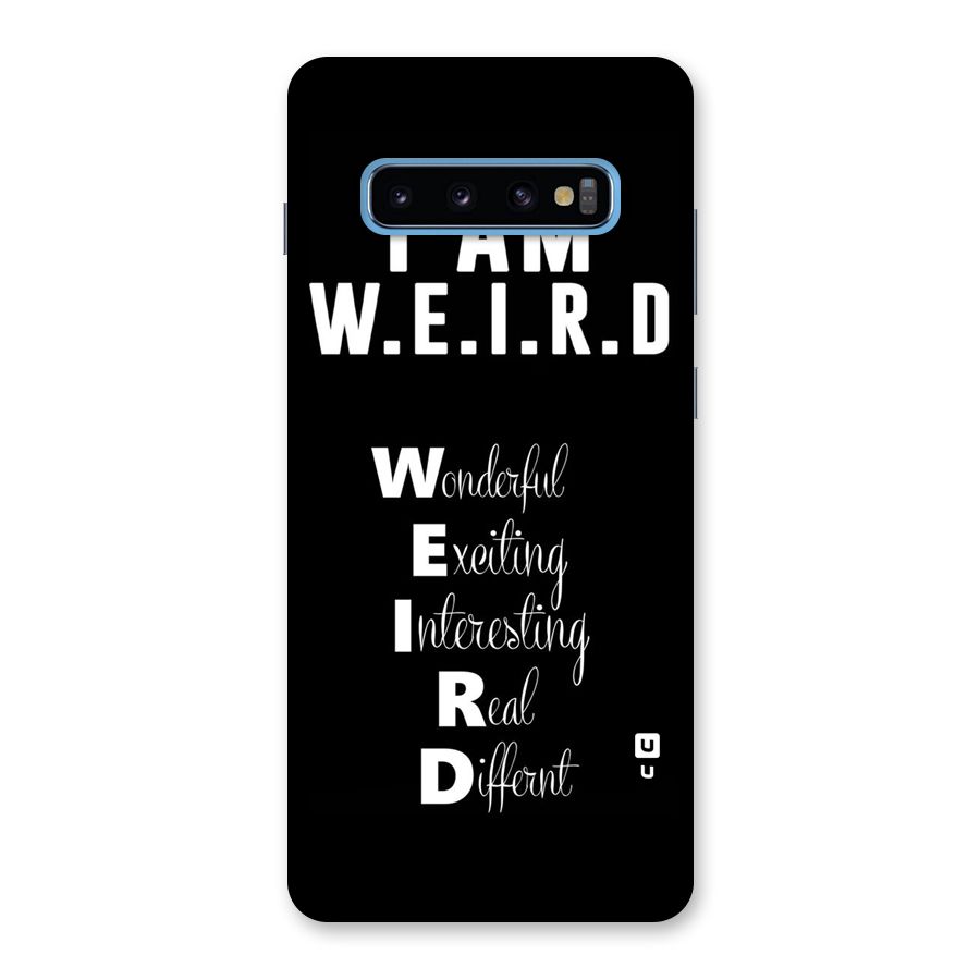 Weird Me Back Case for Galaxy S10 Plus