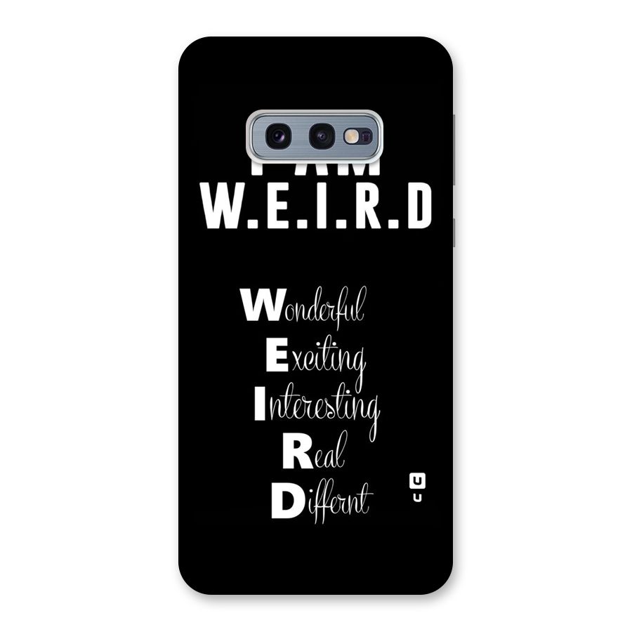 Weird Me Back Case for Galaxy S10e