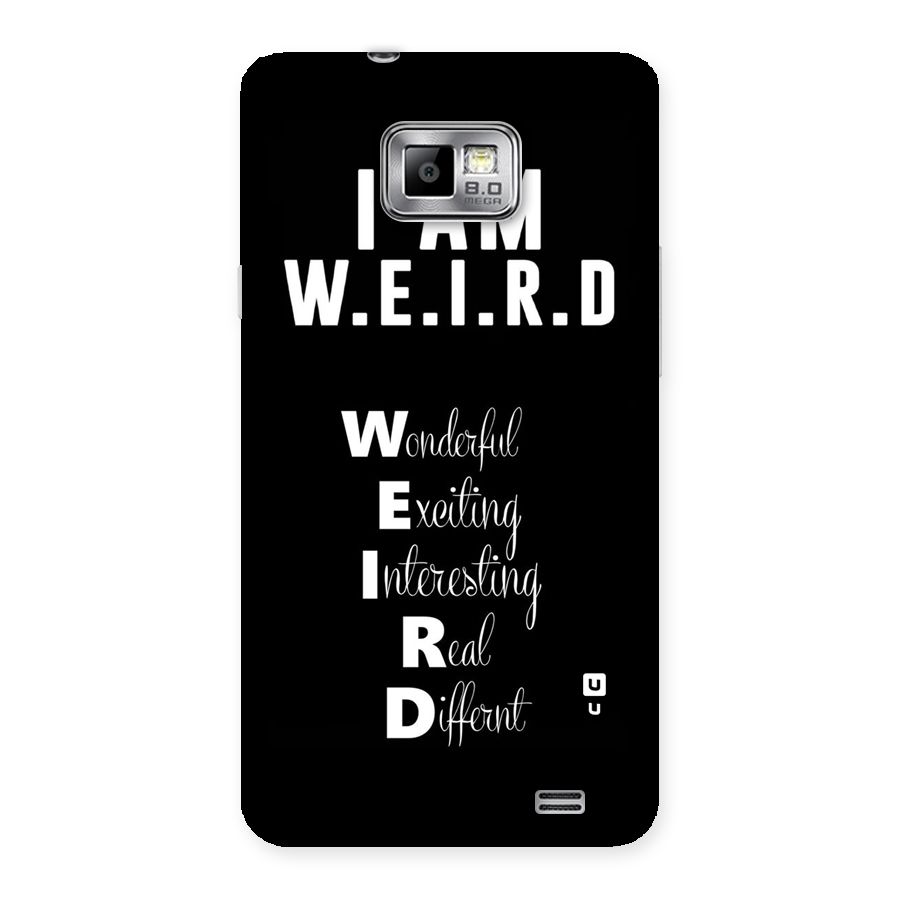Weird Me Back Case for Galaxy S2