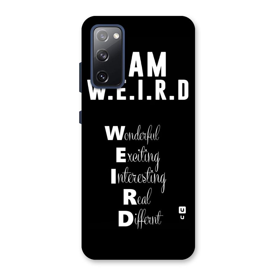 Weird Me Back Case for Galaxy S20 FE