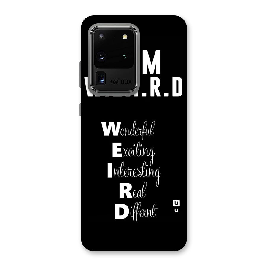 Weird Me Back Case for Galaxy S20 Ultra