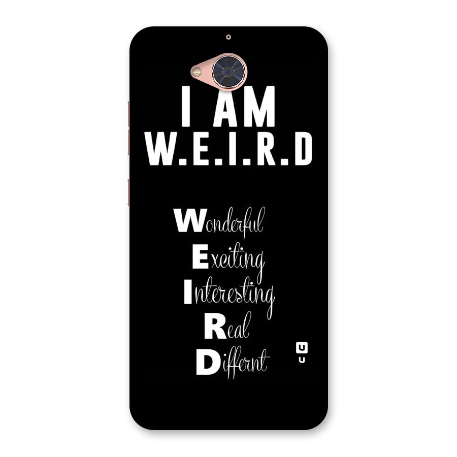 Weird Me Back Case for Gionee S6 Pro