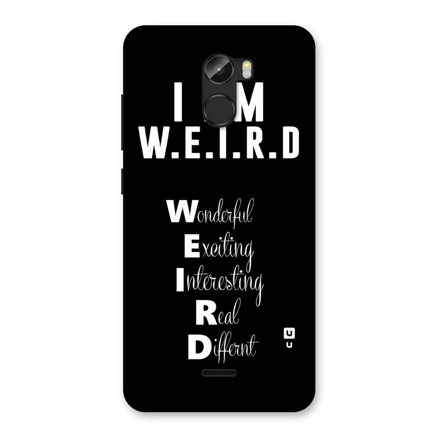 Weird Me Back Case for Gionee X1