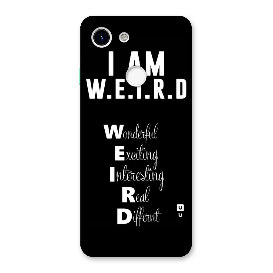 Weird Me Back Case for Google Pixel 3