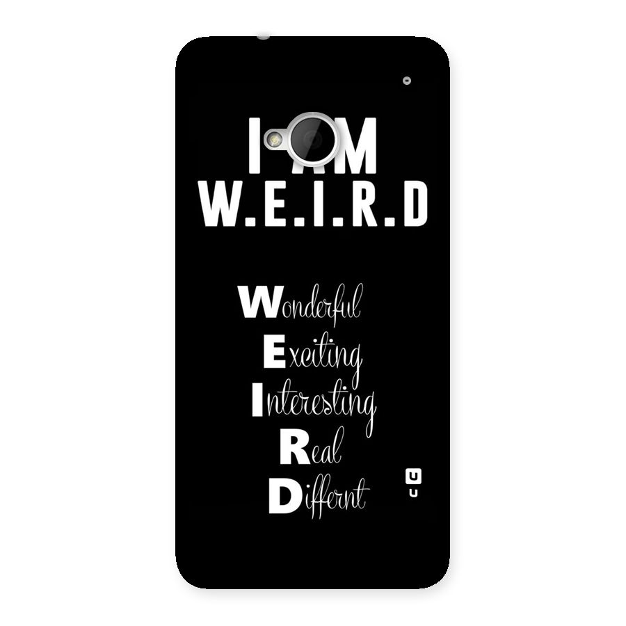 Weird Me Back Case for HTC One M7