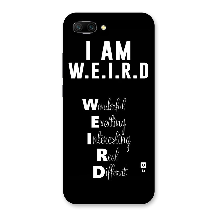 Weird Me Back Case for Honor 10