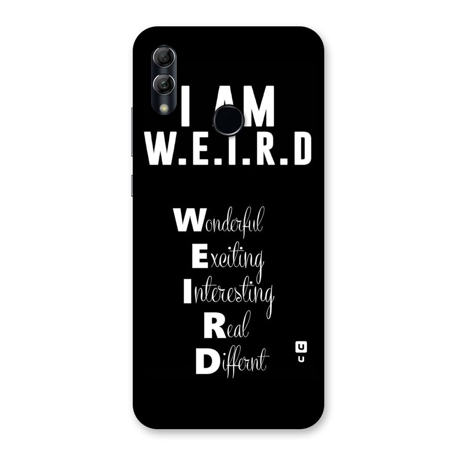Weird Me Back Case for Honor 10 Lite