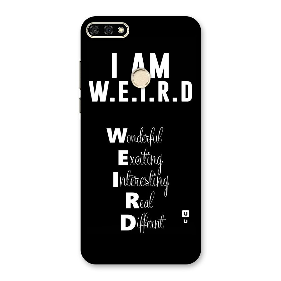 Weird Me Back Case for Honor 7A