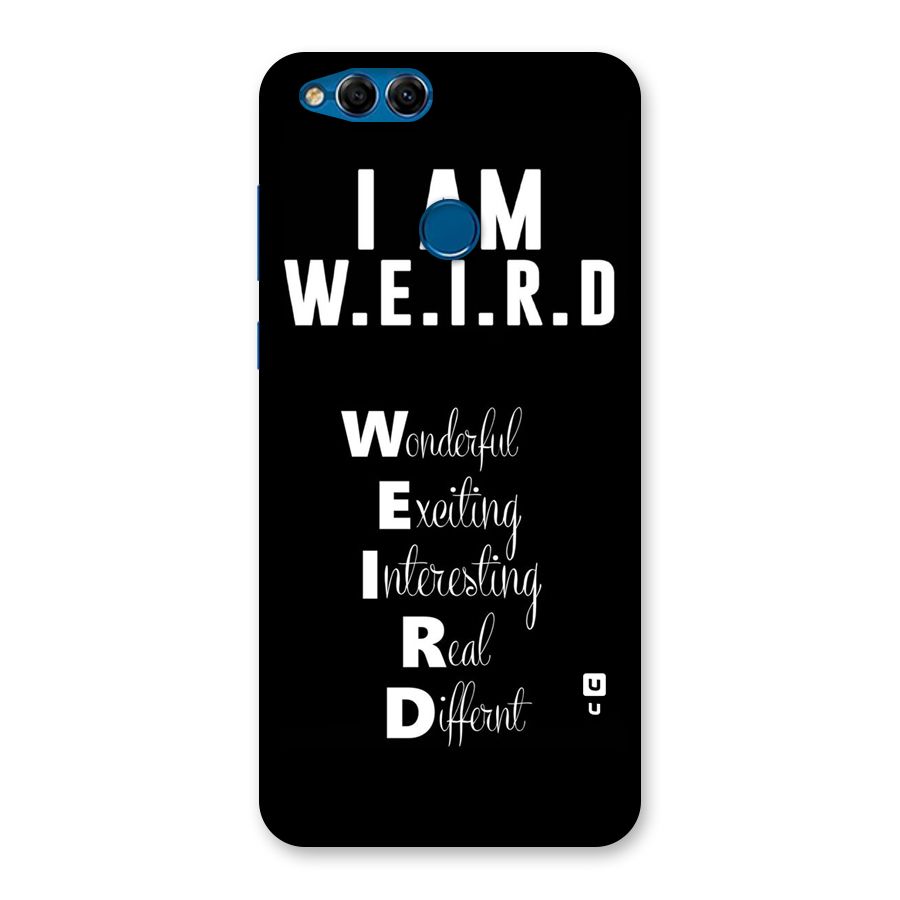 Weird Me Back Case for Honor 7X