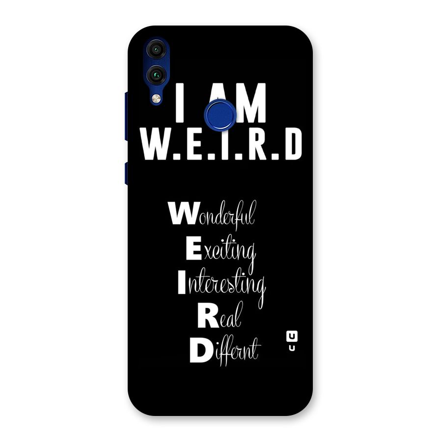 Weird Me Back Case for Honor 8C
