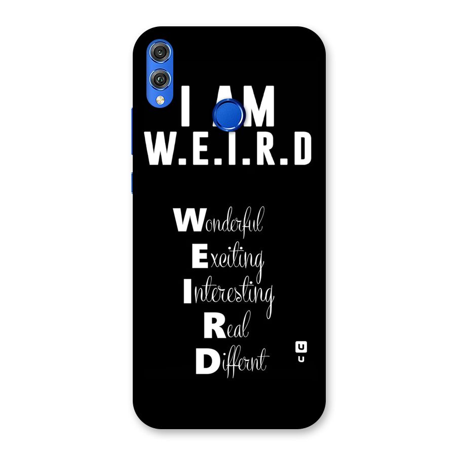 Weird Me Back Case for Honor 8X