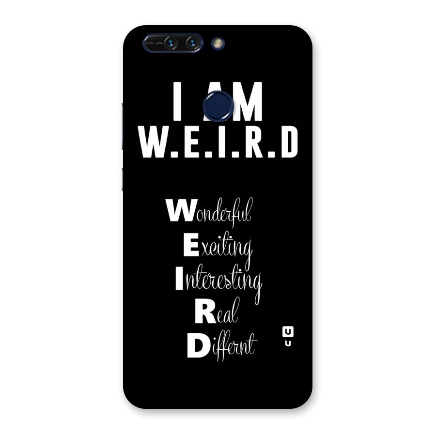 Weird Me Back Case for Honor 8 Pro