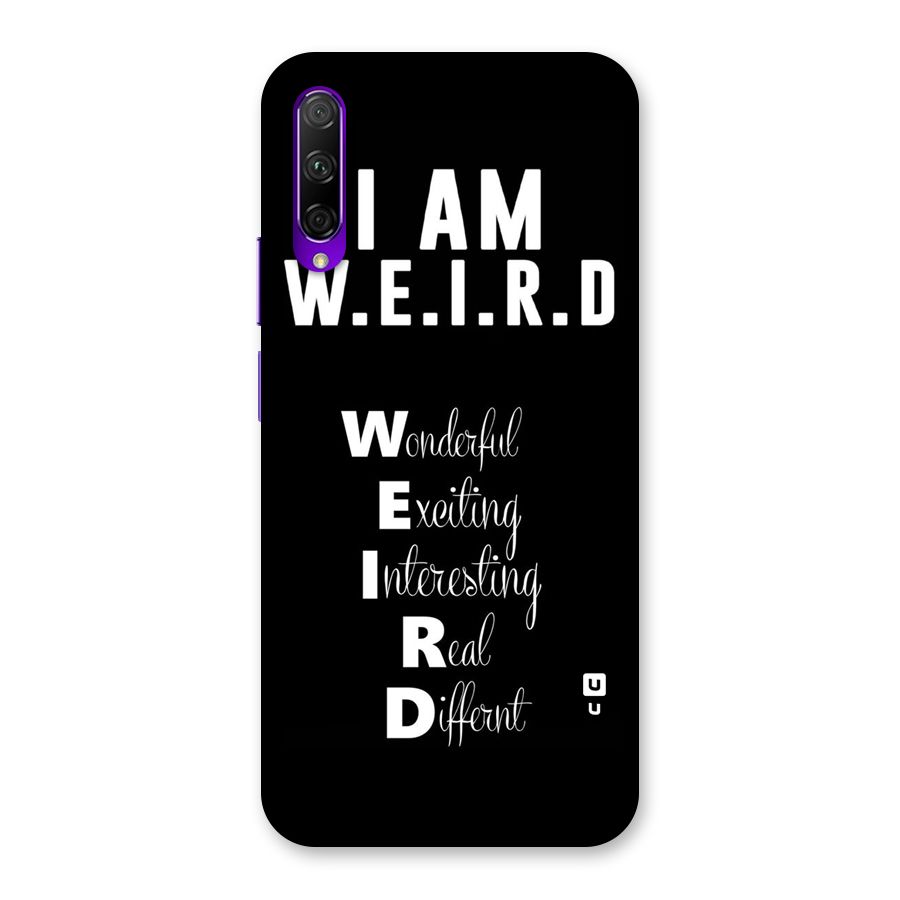 Weird Me Back Case for Honor 9X Pro