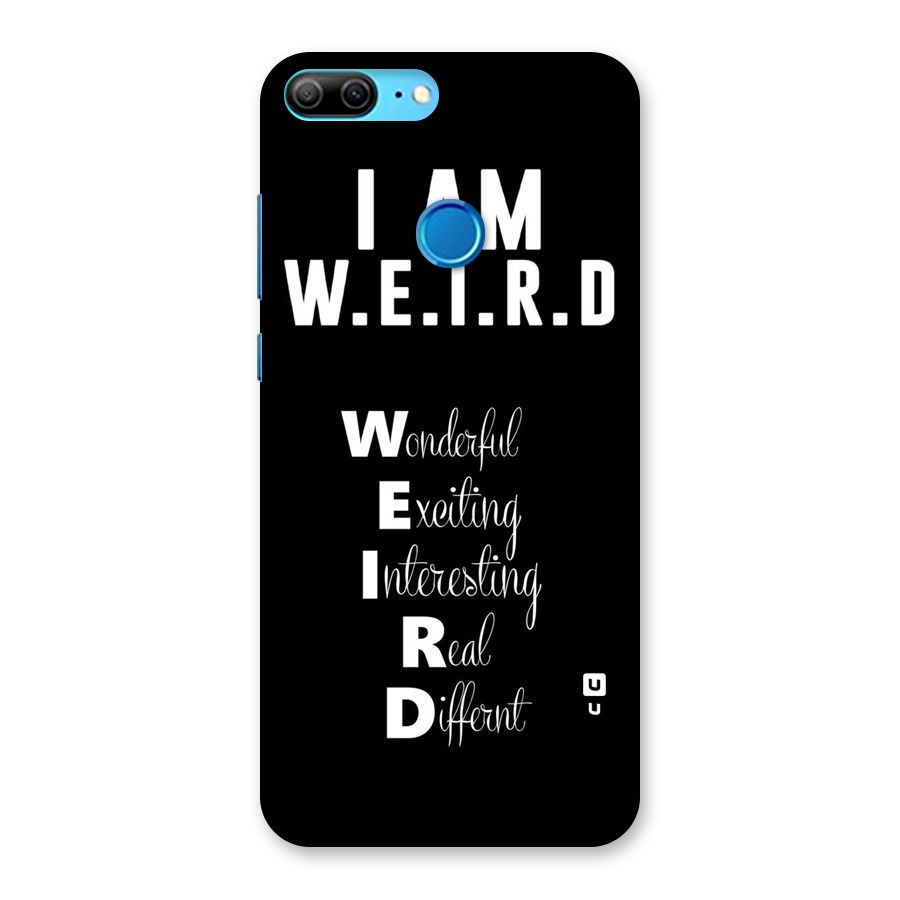 Weird Me Back Case for Honor 9 Lite