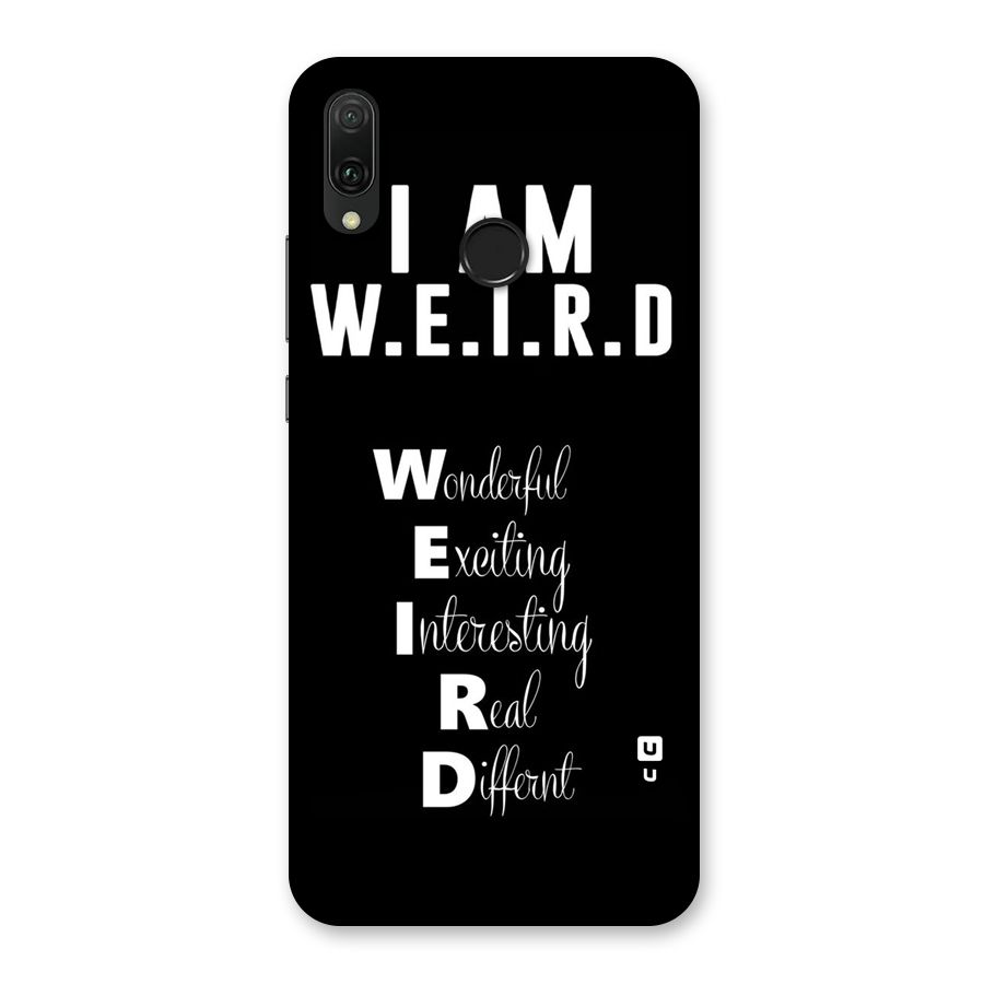 Weird Me Back Case for Huawei Y9 (2019)