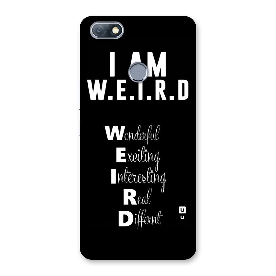 Weird Me Back Case for Infinix Note 5