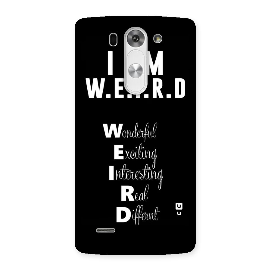 Weird Me Back Case for LG G3 Mini