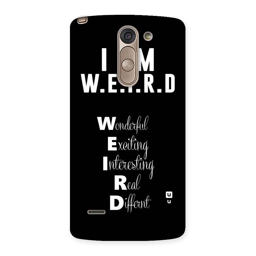 Weird Me Back Case for LG G3 Stylus
