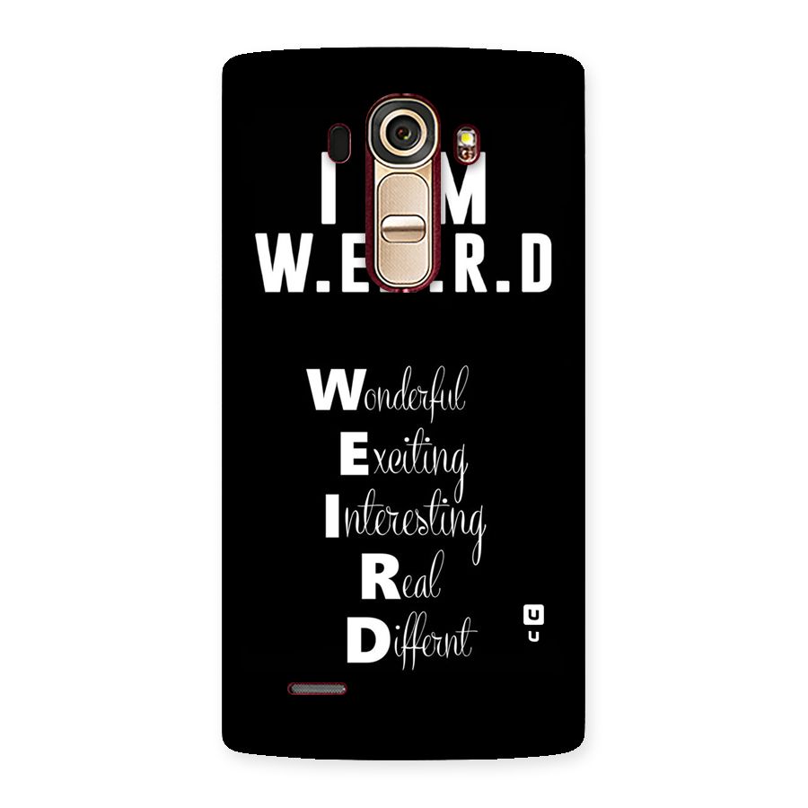 Weird Me Back Case for LG G4