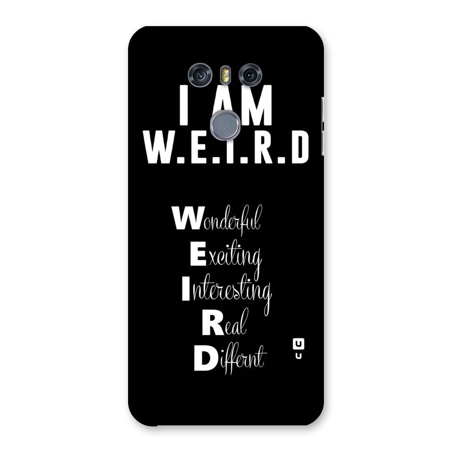 Weird Me Back Case for LG G6