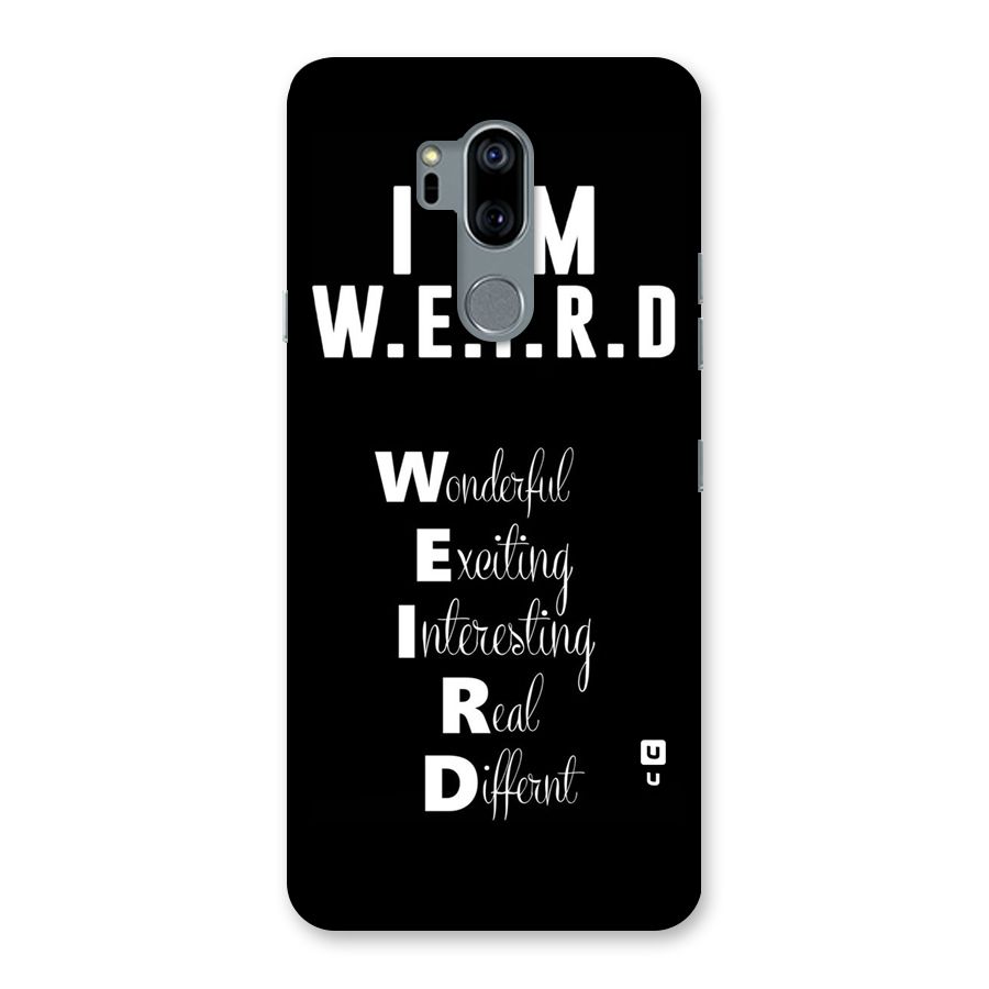 Weird Me Back Case for LG G7