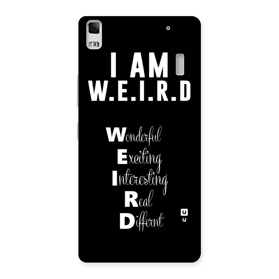 Weird Me Back Case for Lenovo A7000