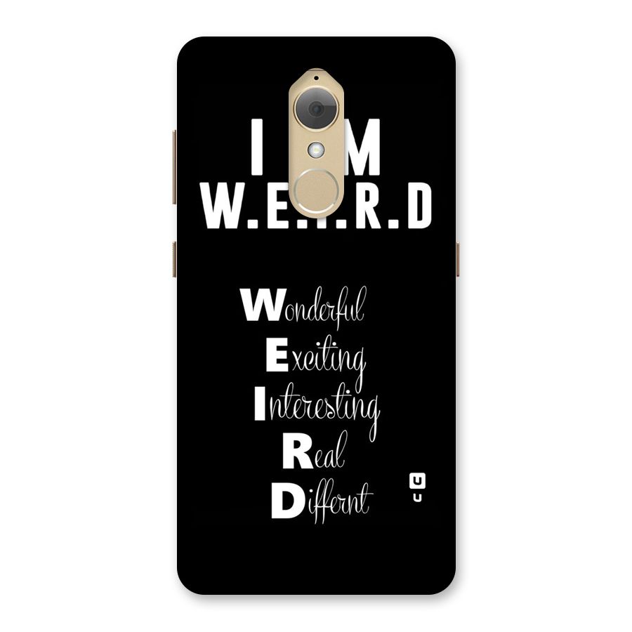 Weird Me Back Case for Lenovo K8