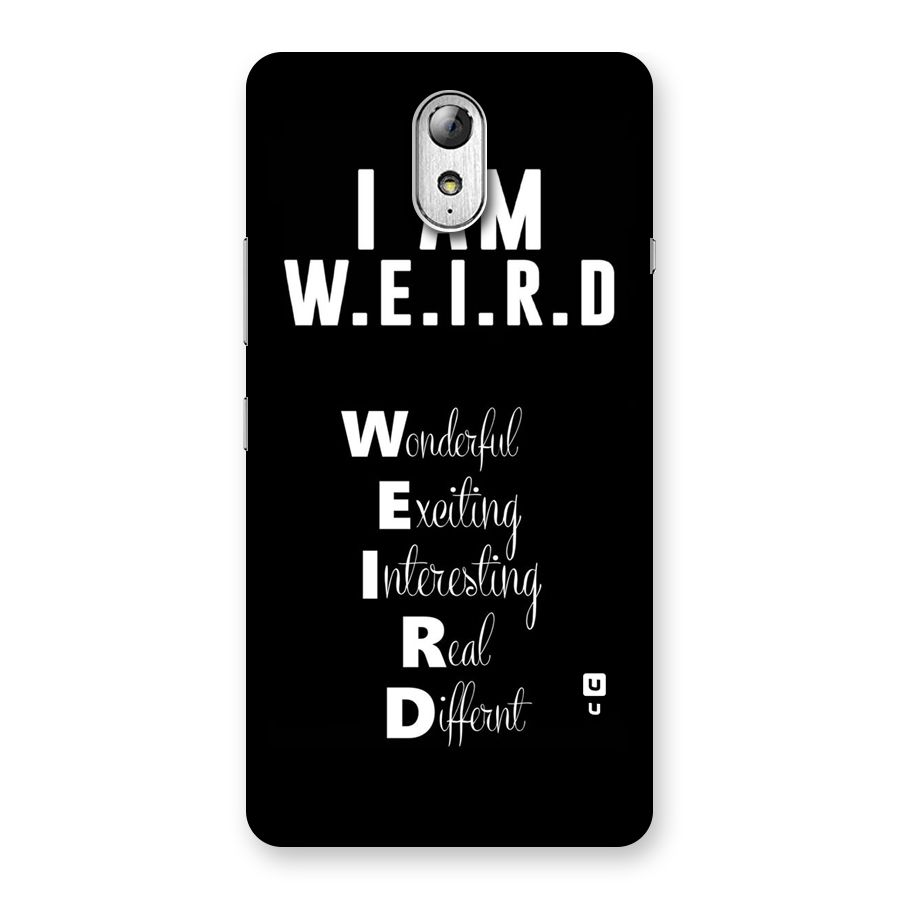 Weird Me Back Case for Lenovo Vibe P1M