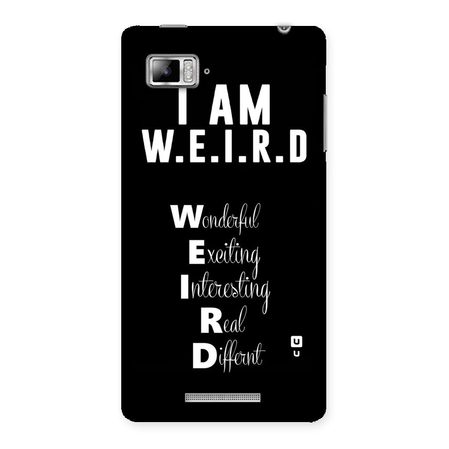 Weird Me Back Case for Lenovo Vibe Z K910