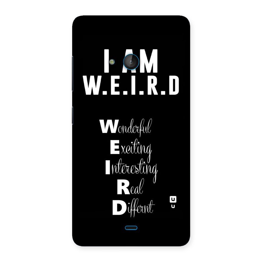 Weird Me Back Case for Lumia 540