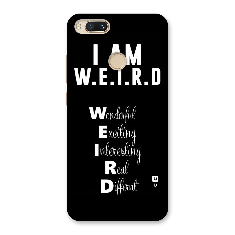Weird Me Back Case for Mi A1
