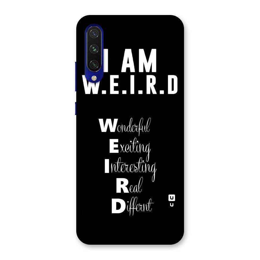 Weird Me Back Case for Mi A3