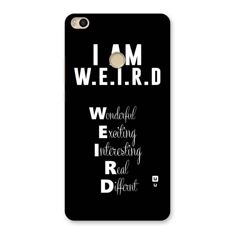 Weird Me Back Case for Mi Max 2