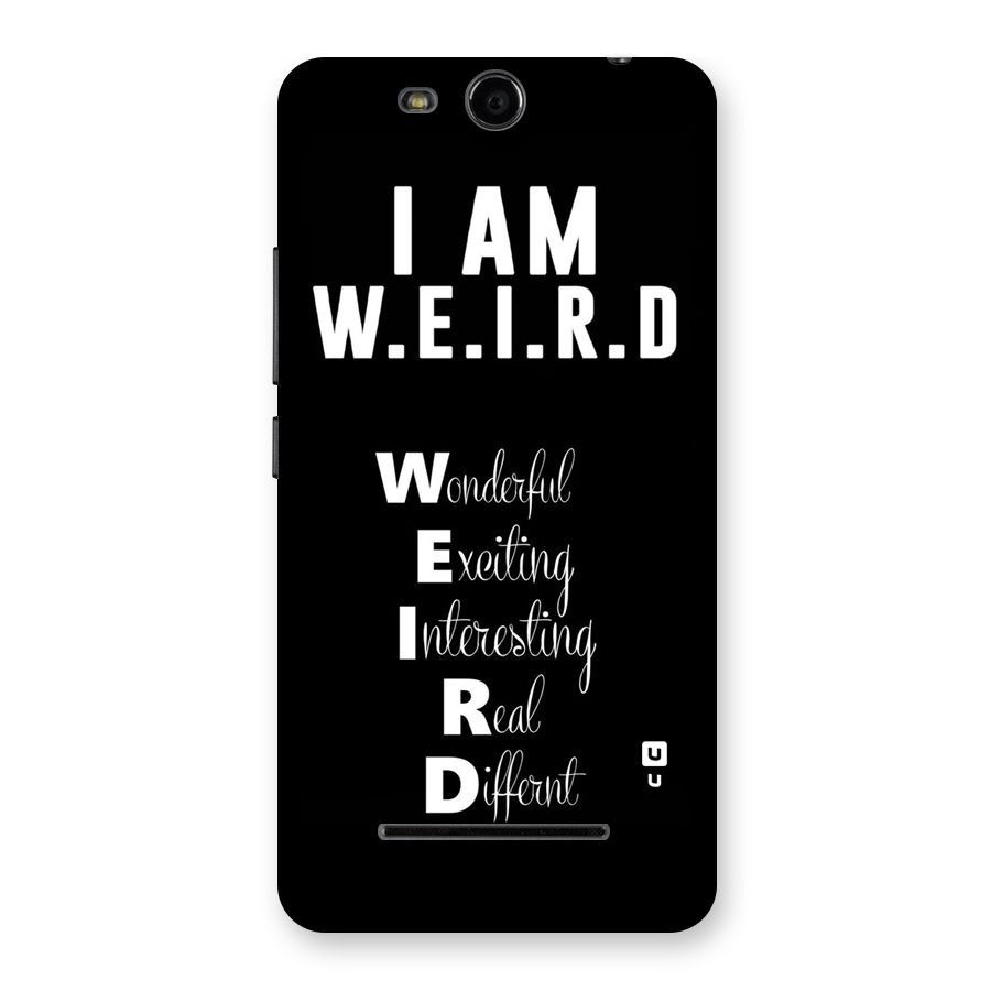 Weird Me Back Case for Micromax Canvas Juice 3 Q392