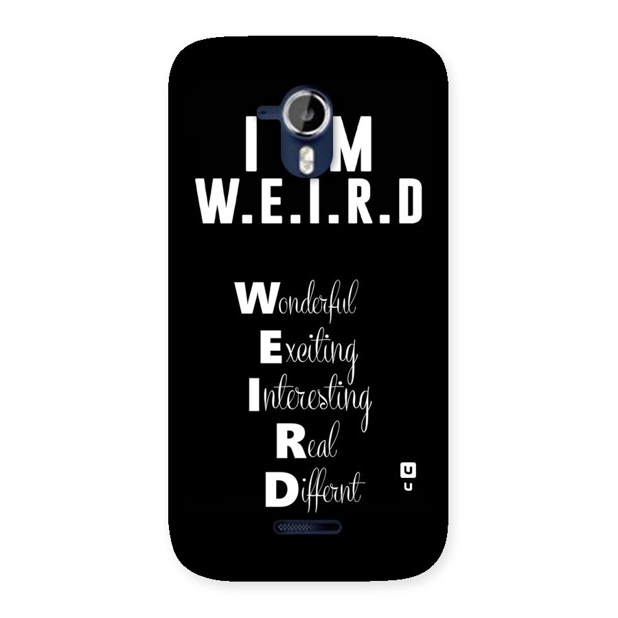 Weird Me Back Case for Micromax Canvas Magnus A117