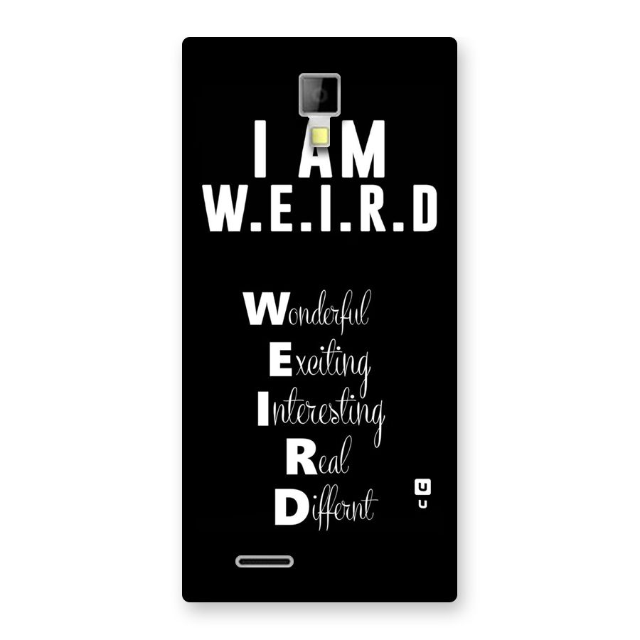 Weird Me Back Case for Micromax Canvas Xpress A99