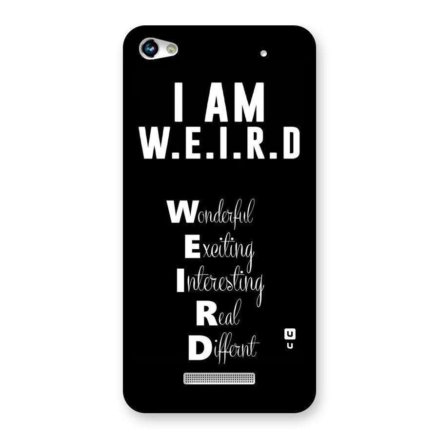 Weird Me Back Case for Micromax Hue 2