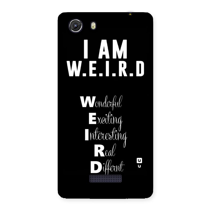 Weird Me Back Case for Micromax Unite 3