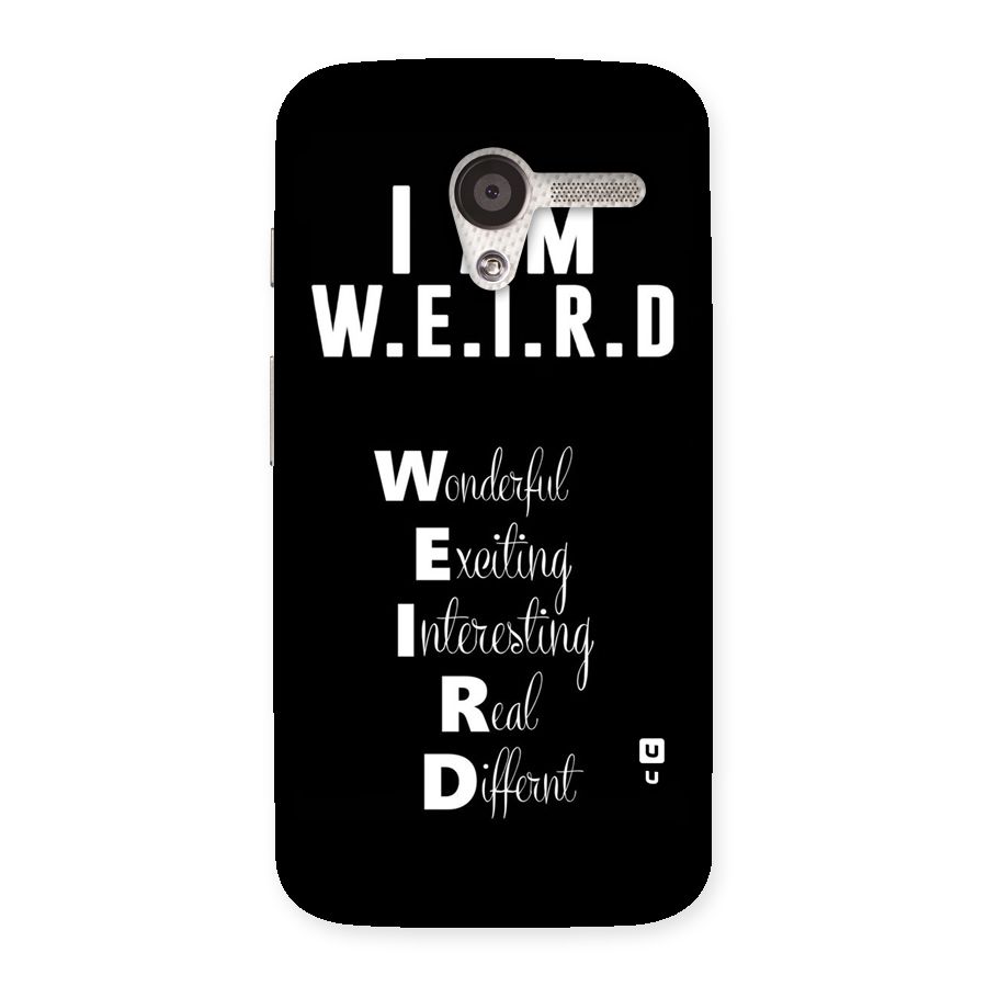 Weird Me Back Case for Moto X