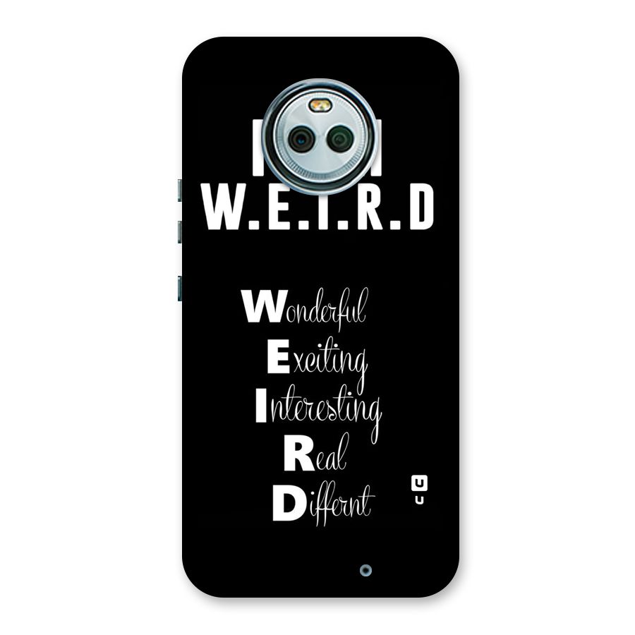 Weird Me Back Case for Moto X4