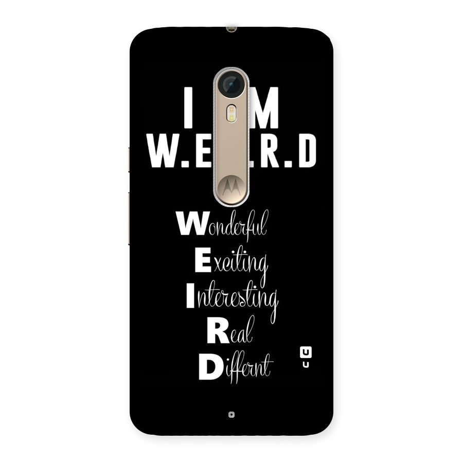 Weird Me Back Case for Motorola Moto X Style