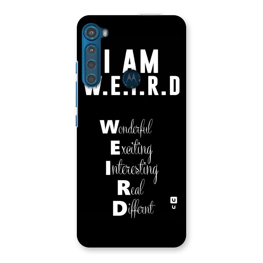 Weird Me Back Case for Motorola One Fusion Plus