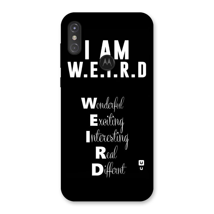 Weird Me Back Case for Motorola One Power