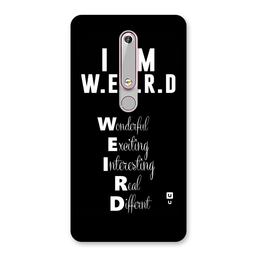Weird Me Back Case for Nokia 6.1