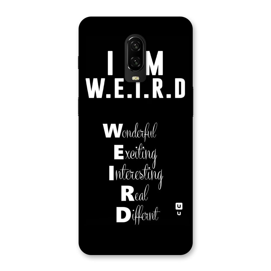 Weird Me Back Case for OnePlus 6T