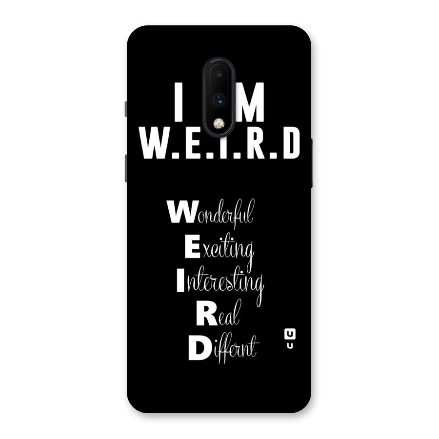 Weird Me Back Case for OnePlus 7