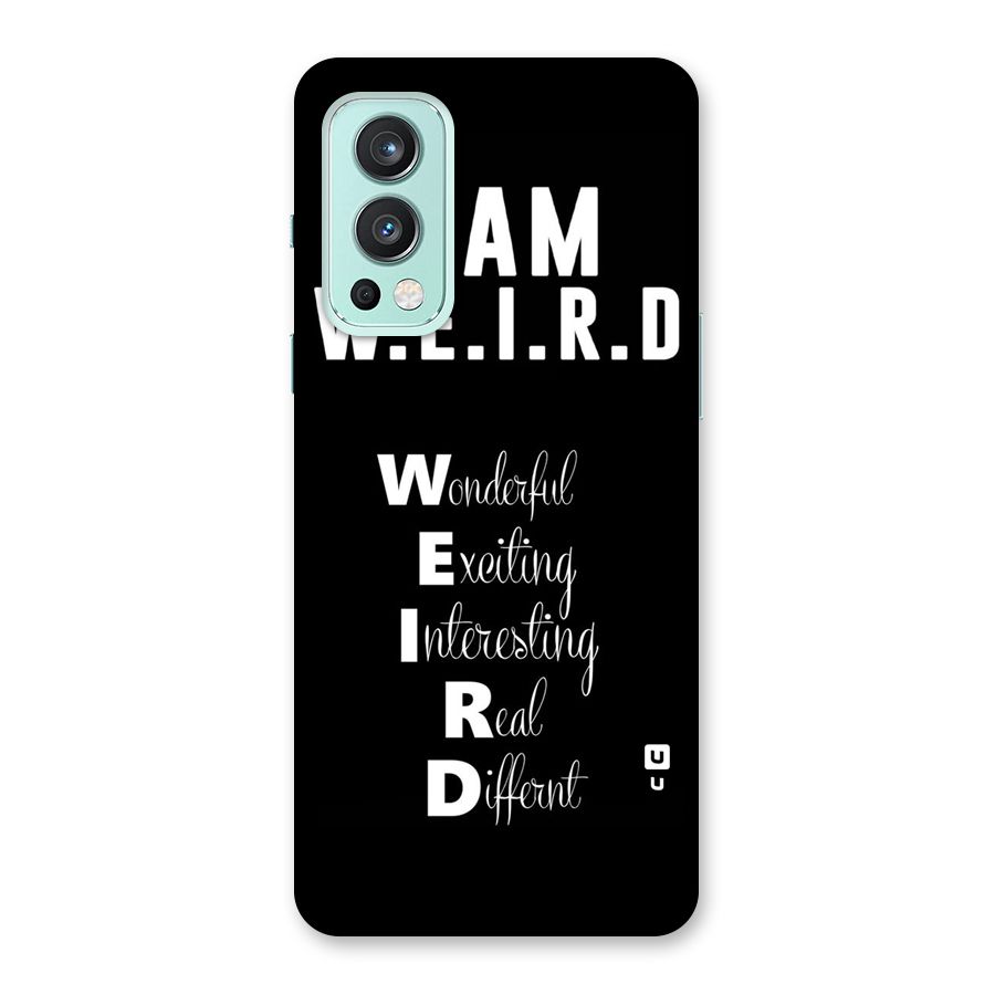 Weird Me Back Case for OnePlus Nord 2 5G